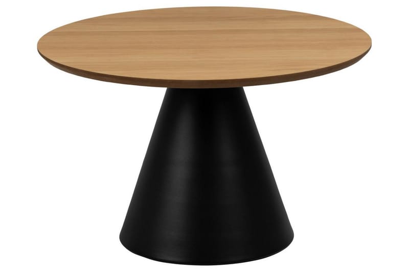 Soli Ø65 cm Runt Soffbord i Trä med Konformad Fot - Beige - Möbler - Bord & matgrupper - Soffbord