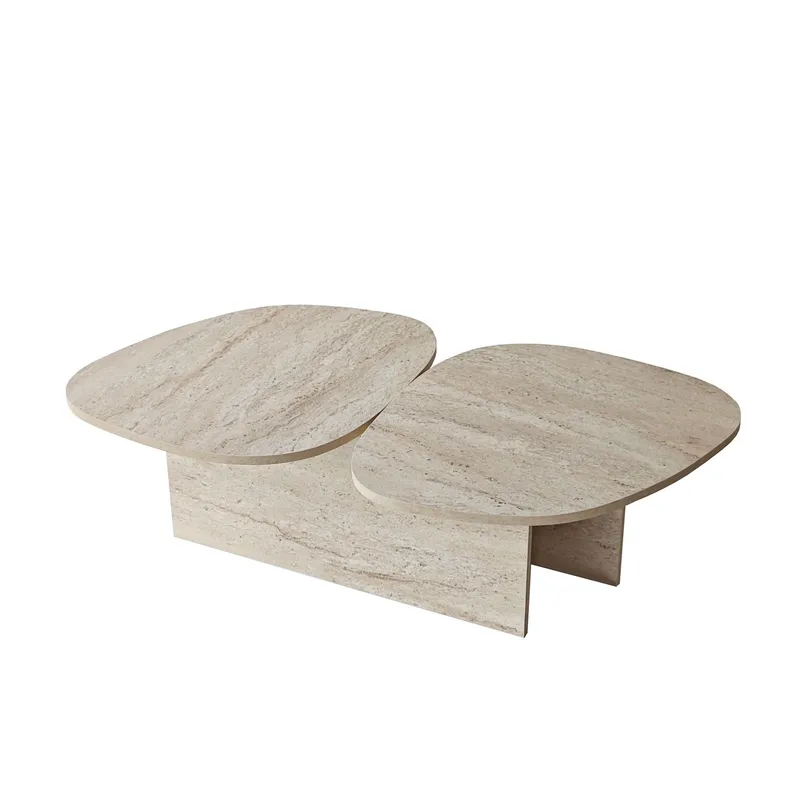 Sovranor Soffbord 125 cm, Travertin