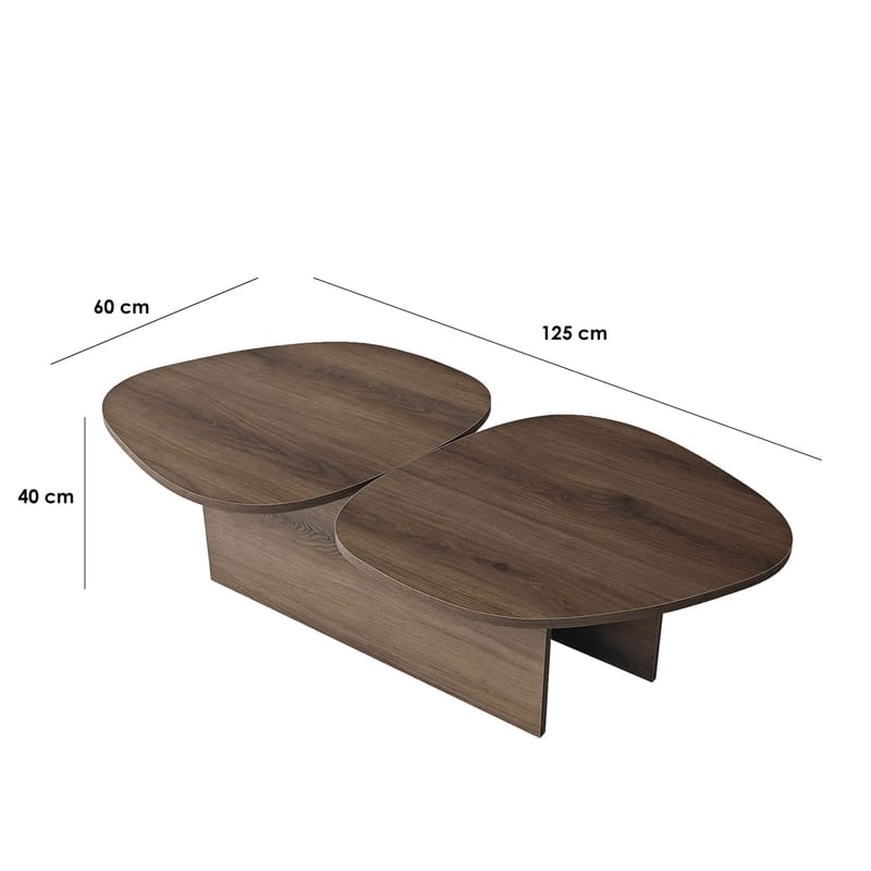 Sovranor Soffbord 125 cm - Valnöt - Möbler - Bord & matgrupper - Soffbord