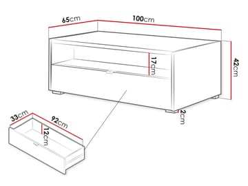 Sovren Soffbord 100 cm - Brun - Möbler - Bord & matgrupper - Soffbord
