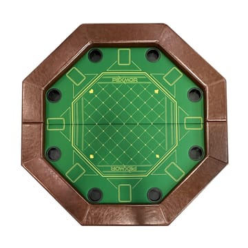 Vikbart Pokerbord | 8 Spelare | Kasinokvalitet, Dryckeshållare, Kuddad Räls - Möbler - Bord & matgrupper - Spelbord - Pokerbord