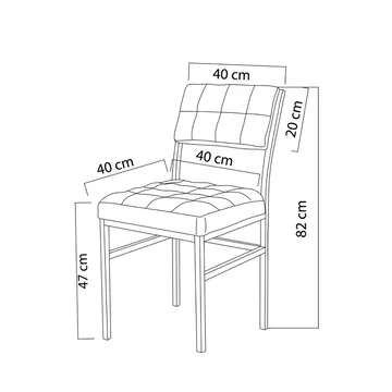 Stedum Matgrupp Bord 110 cm + 4 Stolar - Marinblå Svart - Möbler - Bord & matgrupper - Matgrupper