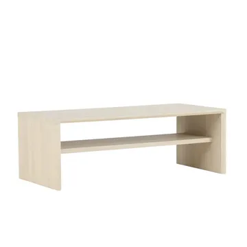 Telemarket Rektangulärt Soffbord 110 cm med Hylla i Trä - Beige - Möbler - Bord & matgrupper - Soffbord