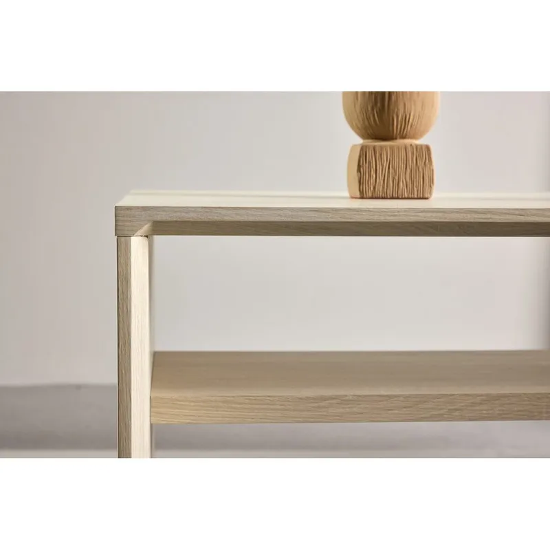 Telemarket Rektangulärt Soffbord 110 cm med Hylla i Trä - Beige - Möbler - Bord & matgrupper - Soffbord