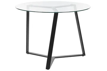 Triggiano Litet Runt Matbord 100 cm i Glas - Svart - Möbler - Bord & matgrupper - Matbord & köksbord