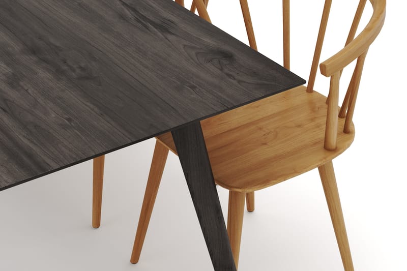 Tyrö Matgrupp med 6 st Tyrö Karmstolar - Smoked Oak/Oak - Möbler - Bord & matgrupper - Matgrupper
