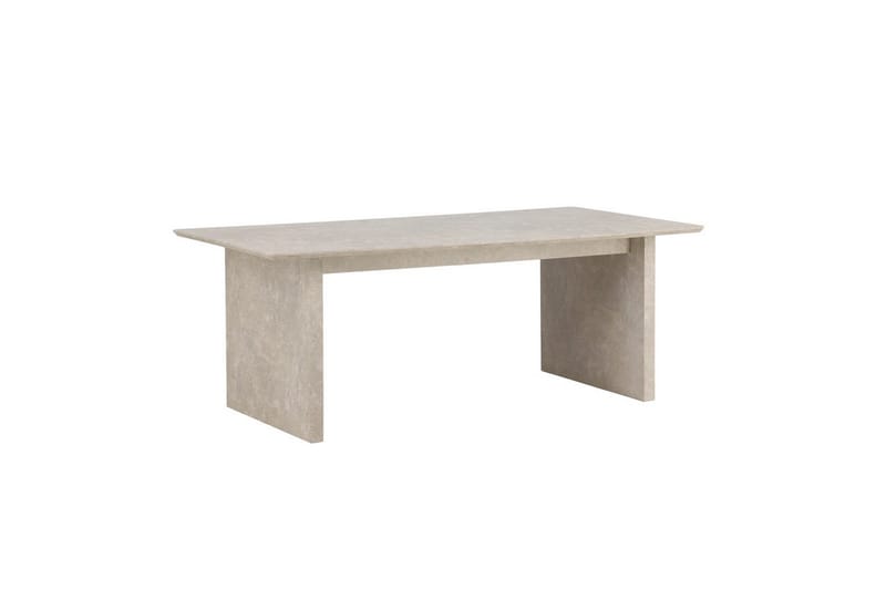 Vail Stort Rektangulärt Matbord 200 cm med Trä- och Ekutseende - Beige - Möbler - Bord & matgrupper - Matbord & köksbord
