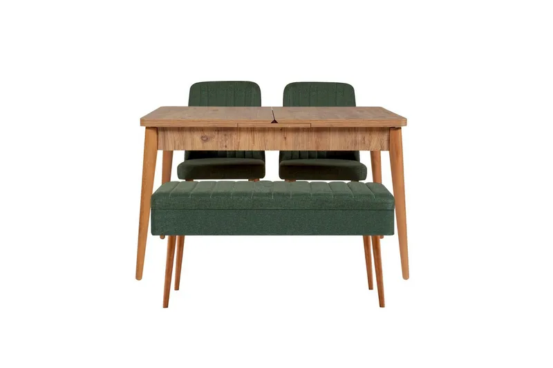 Valsot Matgrupp 129 cm Rektangulär, Natur/Grön