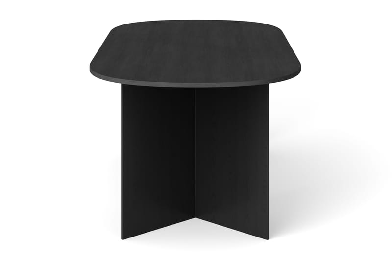 Vera Matbord Oval 220x100 cm Fanér - Svart - Möbler - Bord & matgrupper - Matbord & köksbord