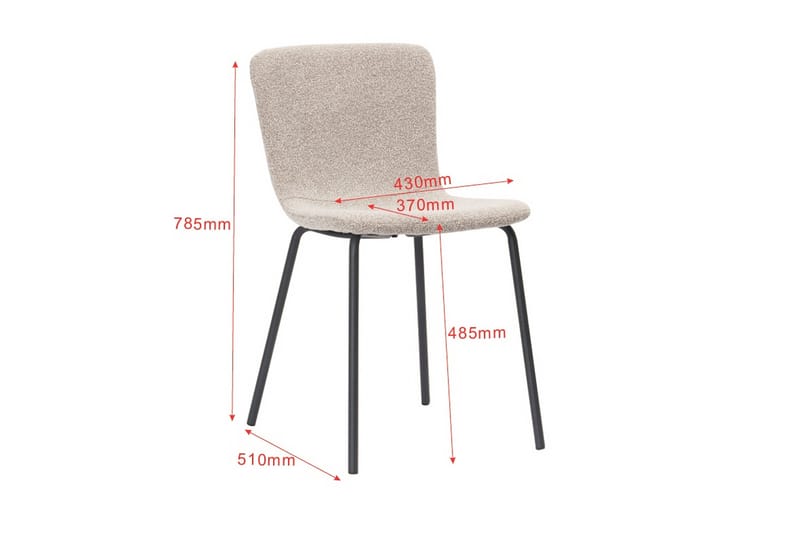 Vera Rund Matgrupp 110 cm – Matbord med 4 Katy Matstolar med Trä- och Rökt Ek-utseende - Mörkbrun - Möbler - Bord & matgrupper - Matgrupper
