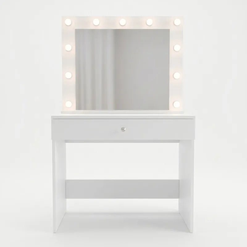 Yoren Sminkbord 80x147x42,5 cm - Vit - Möbler - Bord & matgrupper - Sminkbord & toalettbord