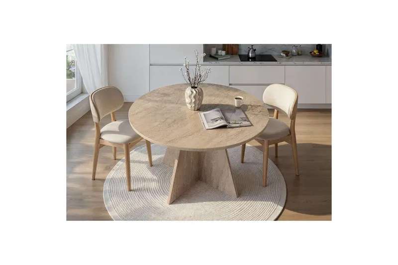 Zalen Matbord 120 cm - Beige - Möbler - Bord & matgrupper - Matbord & köksbord