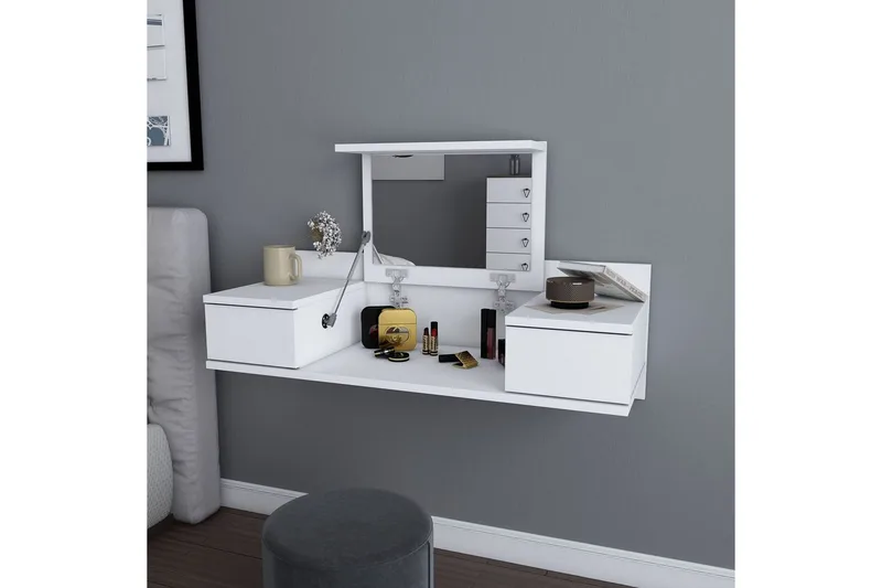 Zenn Sminkbord 100 cm - Vit - Möbler - Bord & matgrupper - Sminkbord & toalettbord