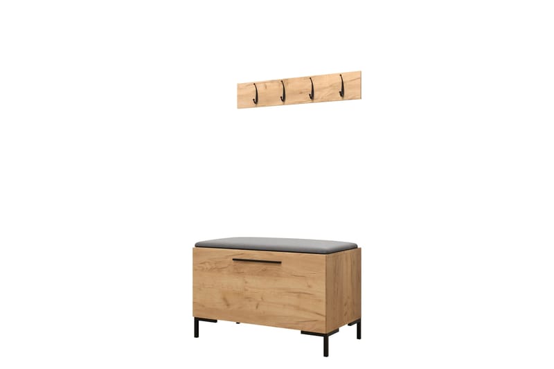 Ahsamin Hallmöbelset - Beige/Grå - Möbler - Hallmöbler - Möbelset för hall & entre