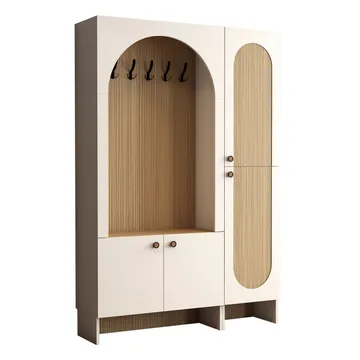 Ayleid Hallmöbel 200 cm - Kräm / Ek - Möbler - Hallmöbler - Möbelset för hall & entre