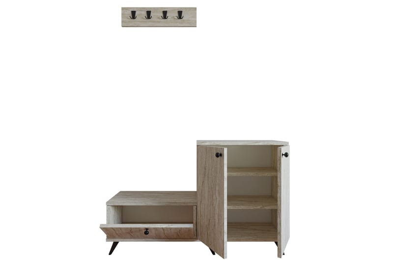 Evva Hallmöbelset - Beige - Möbler - Hallmöbler - Möbelset för hall & entre