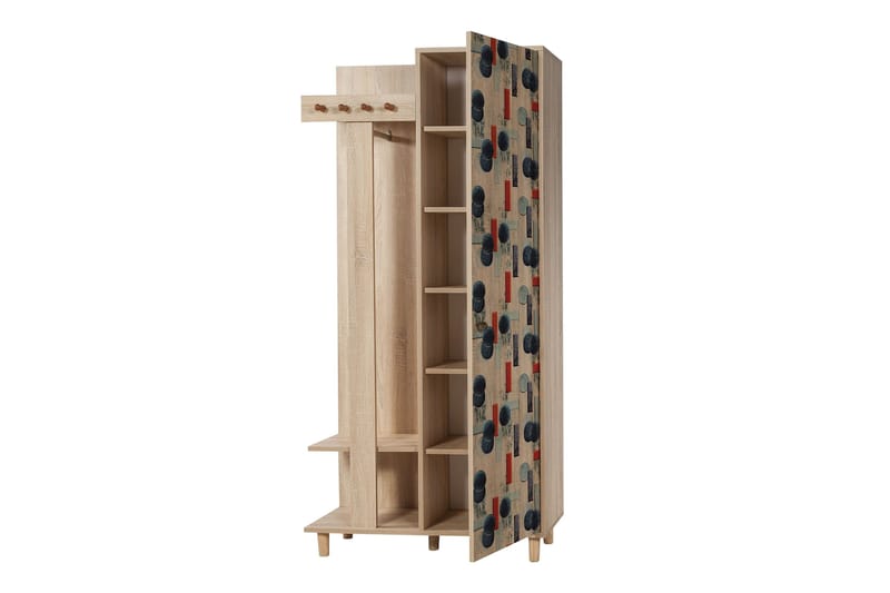 Brokind Klädförvaring 90 cm - Brun - Möbler - Hallmöbler - Möbelset för hall & entre