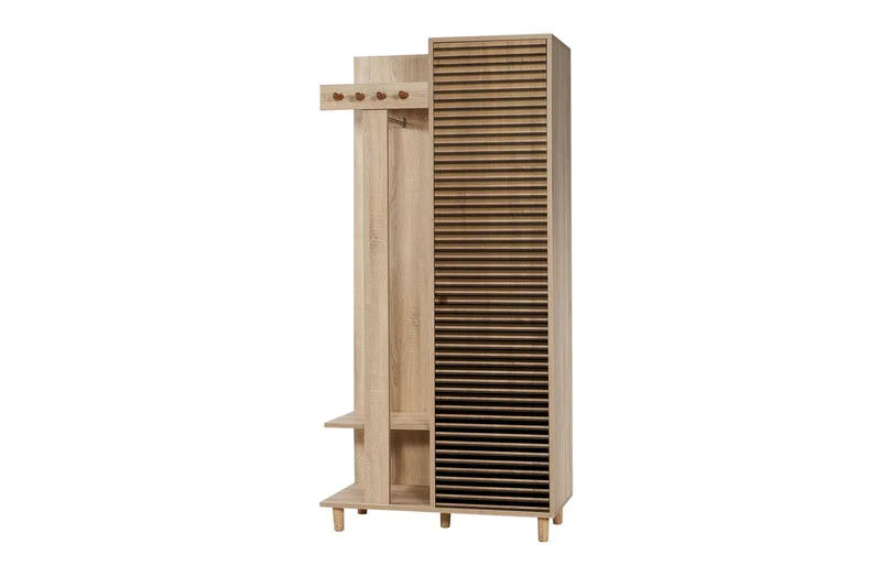 Brokind Klädförvaring 90 cm - Brun - Möbler - Hallmöbler - Möbelset för hall & entre