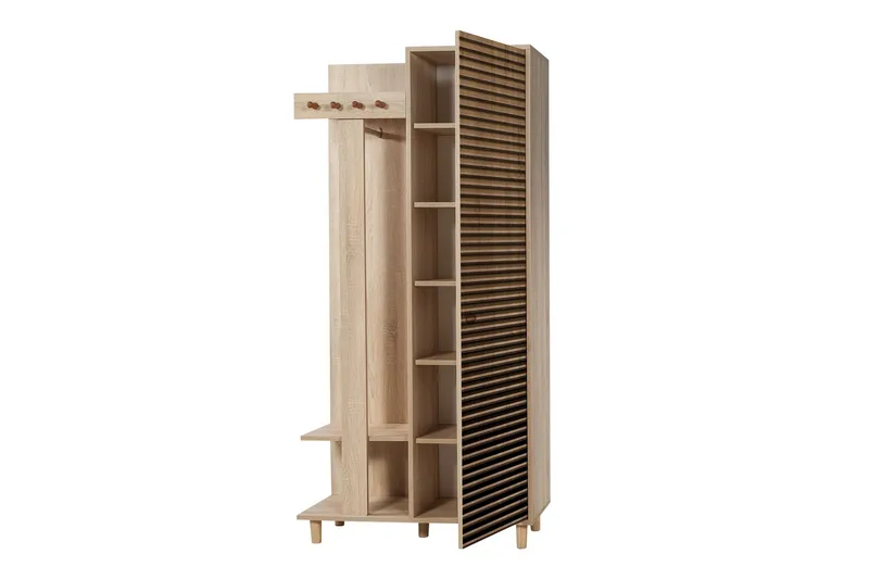 Brokind Klädförvaring 90 cm - Brun - Möbler - Hallmöbler - Möbelset för hall & entre