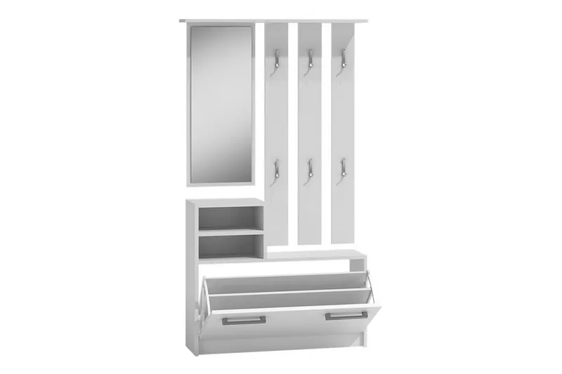 Nesebar Hallmöbel 85 cm - Vit - Möbler - Hallmöbler - Möbelset för hall & entre