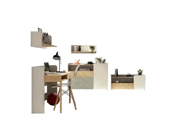 Buhan Möbelset För Sovrum - Beige/Brun - Möbler - Möbelset - Möbelset för sovrum