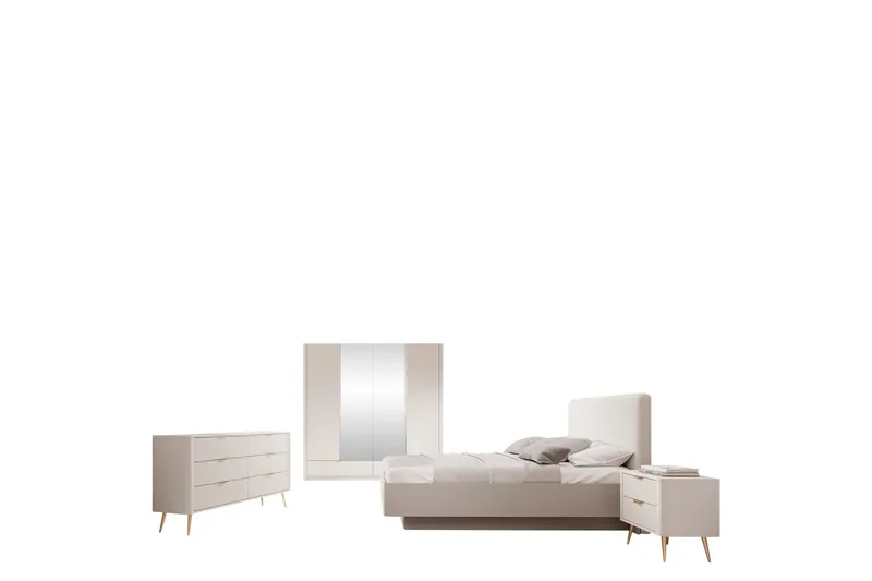 Forba Möbelset För Sovrum, Beige