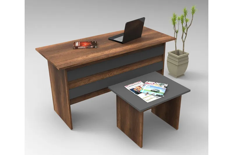 Nach Möbelset Kontor - Teak/Antracit - Möbler - Möbelset - Möbelset för kontor