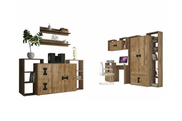 Castlebay Möbelset För Sovrum Brown - Möbler - Möbelset - Möbelset för sovrum