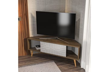 Abbas Tv-bänk 140 cm - Valnöt/Vit - Möbler - Tv möbel & mediamöbel - TV bänk & mediabänk