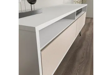 Anvor Tv-bänk 140 cm - Vit/Beige - Möbler - Tv möbel & mediamöbel - TV bänk & mediabänk