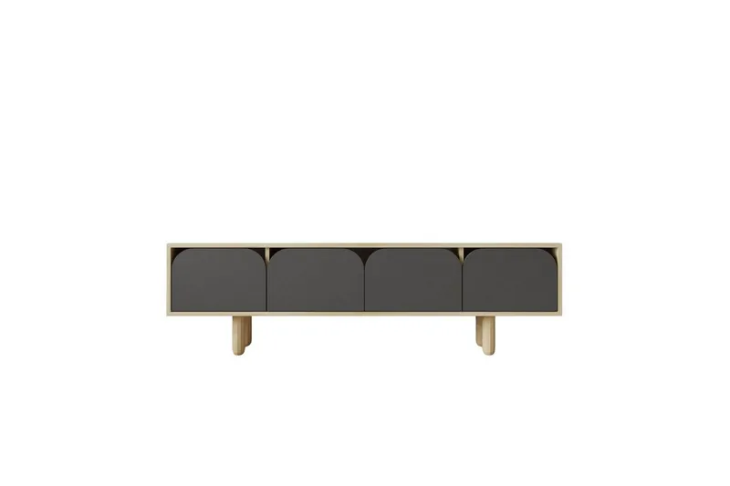 Arvo Tv-bänk 180x30 cm - Brun/Antracit - Möbler - Tv möbel & mediamöbel - TV bänk & mediabänk