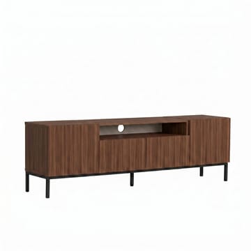 Arvold TV-bänk 160x50x35 cm - Milano Walnut och svart - Möbler - Tv möbel & mediamöbel - TV bänk & mediabänk