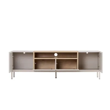 Arvold TV-bänk 160x50x35 cm - Sandstone och Sapphire Oak - Möbler - Tv möbel & mediamöbel - TV bänk & mediabänk