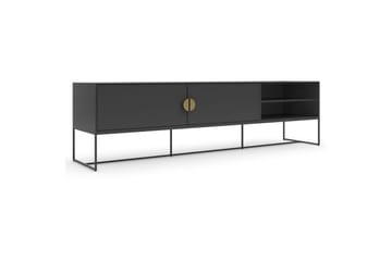 Asia Golvstående TV-bänk 180 cm med Förvaring i Målat Trä - Antracit - Möbler - Tv möbel & mediamöbel - TV bänk & mediabänk