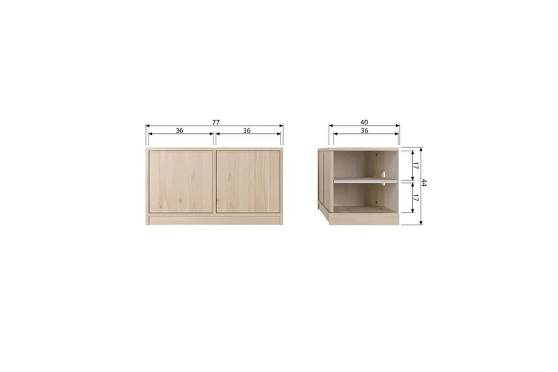 Basmodul Modulär - 44x77x40 cm - Förvaring - Skåp - Förvaringsskåp