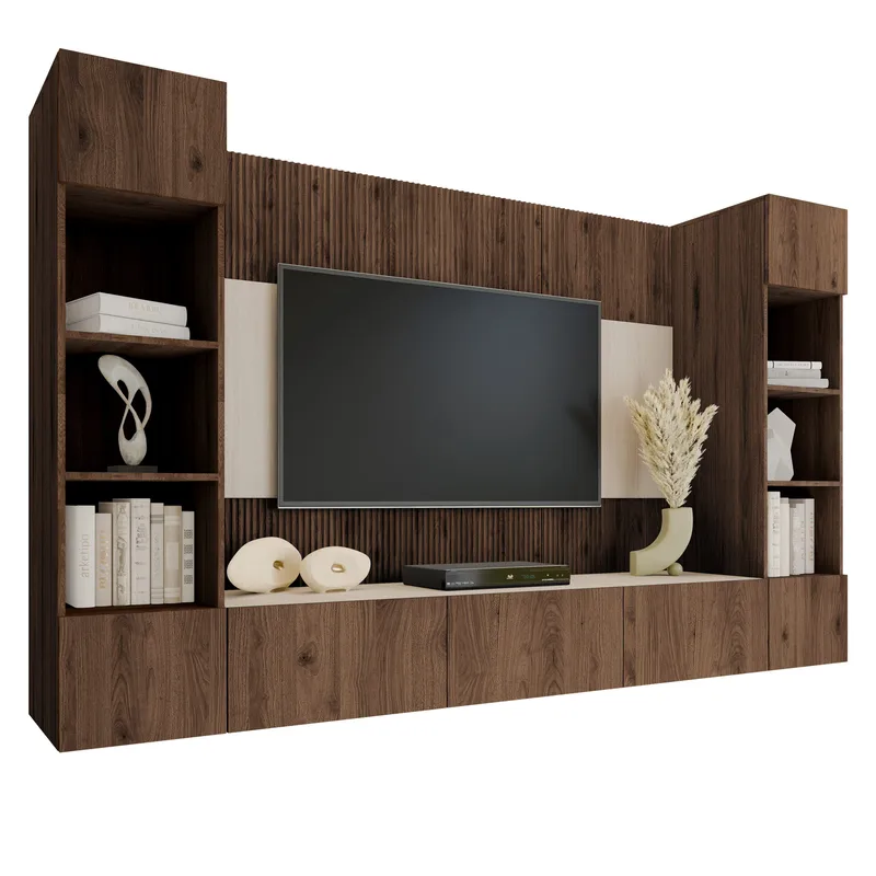 Bernice Tv-skåp 260 cm, brun