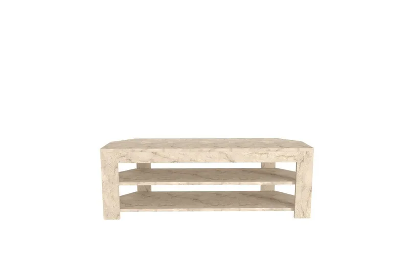 Bralyn Golvstående TV Bänk 120 cm med Förvaring i Trä - Beige - Möbler - Tv möbel & mediamöbel - TV bänk & mediabänk
