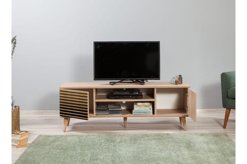 Brokind TV-Bänk 140 cm - Brun - Möbler - Tv möbel & mediamöbel - TV bänk & mediabänk
