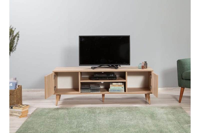 Brokind TV-Bänk 140 cm - Brun - Möbler - Tv möbel & mediamöbel - TV bänk & mediabänk