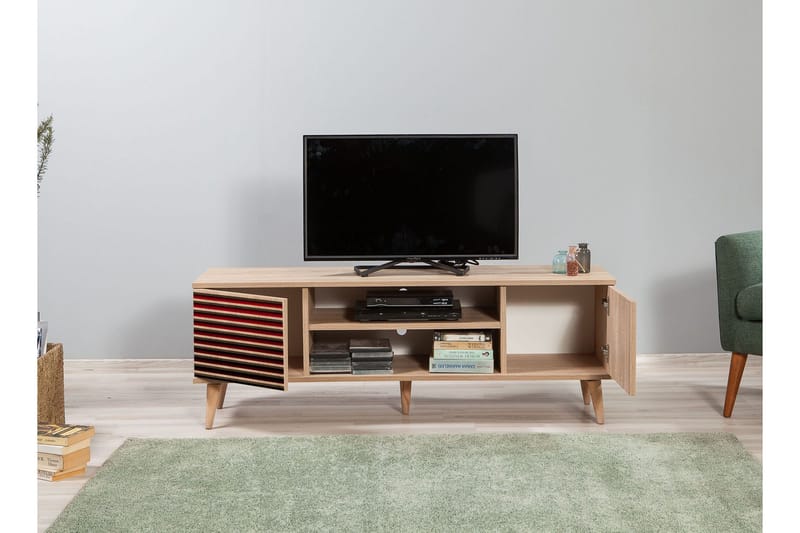 Brokind TV-Bänk 140 cm - Brun - Möbler - Tv möbel & mediamöbel - TV bänk & mediabänk