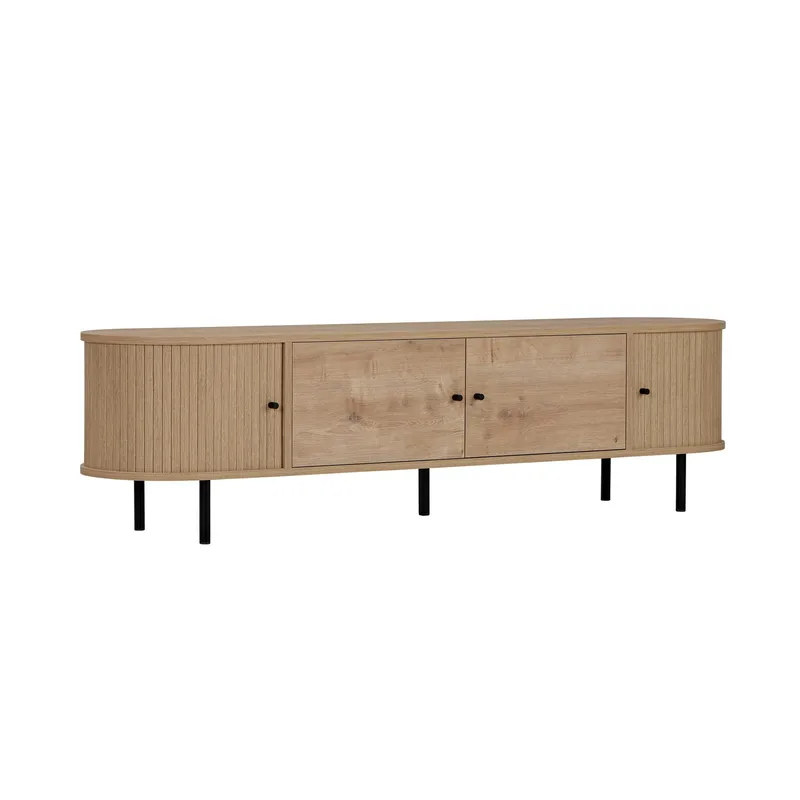 Bryric Tv-bänk 180 cm - Sapphire Oak/Svart - Möbler - Tv möbel & mediamöbel - TV bänk & mediabänk