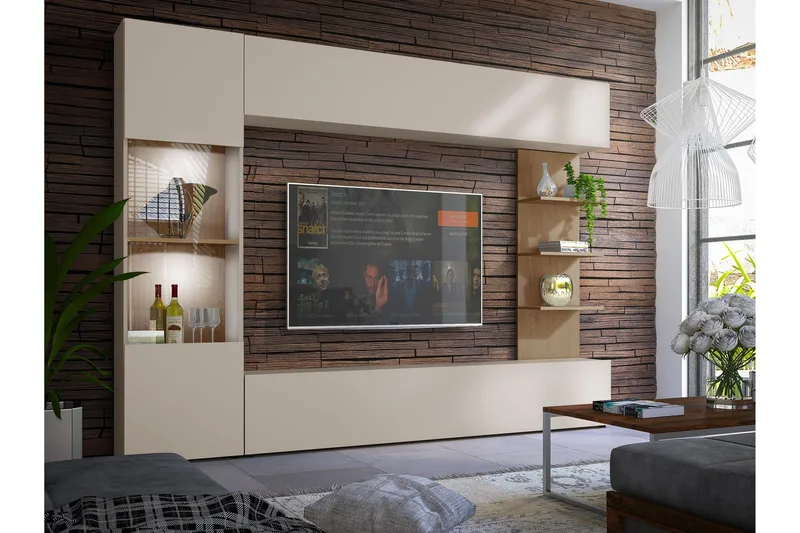 Bunda Tv-möbelset 250x30 cm - Beige - Möbler - Tv möbel & mediamöbel - TV-möbelset