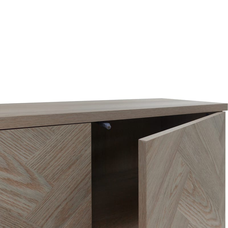 Charlene Tv-bänk 175 cm - Naturfärgad fiskbensek / naturek - M öbler - Tv möbel & mediamöbel - TV bänk & mediabänk