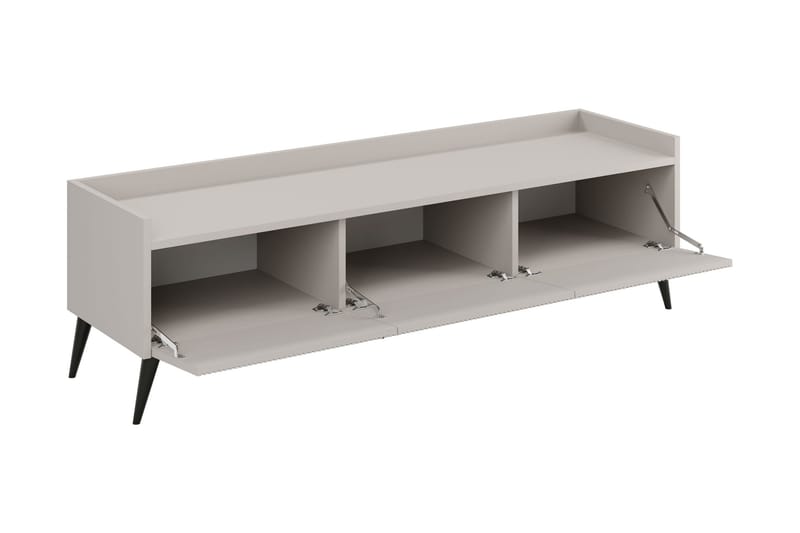 Chiku Golvstående TV Bänk 150 cm med Förvaring i Målat Trä - Beige - Möbler - Tv möbel & mediamöbel - TV bänk & mediabänk
