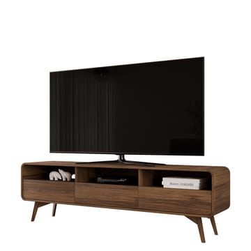 Corvan Golvstående Tv-bänk 180 cm med Förvaring i Valnöt - Brun - Möbler - Tv möbel & mediamöbel - TV bänk & mediabänk