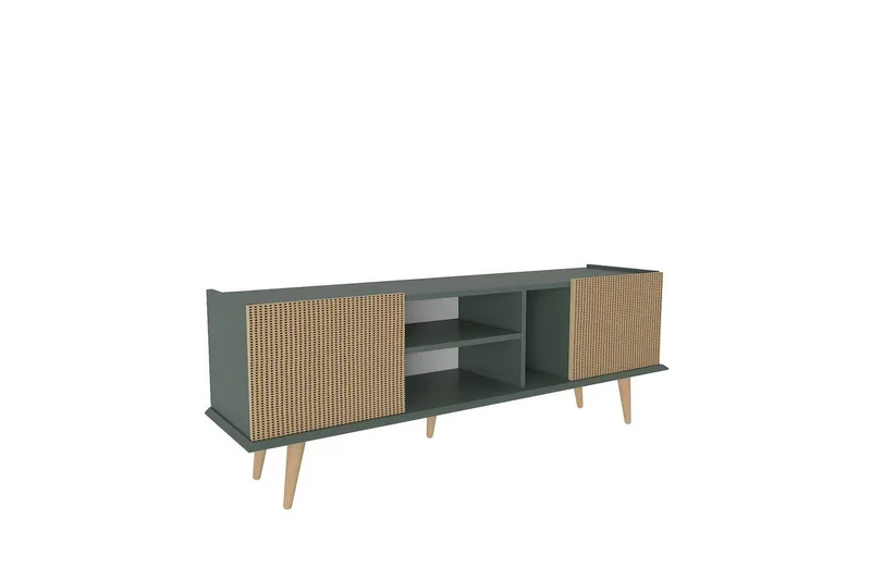 Corvo Tv-bänk 154,4 cm - Light Brun/Grön - Möbler - Tv möbel & mediamöbel - TV bänk & mediabänk