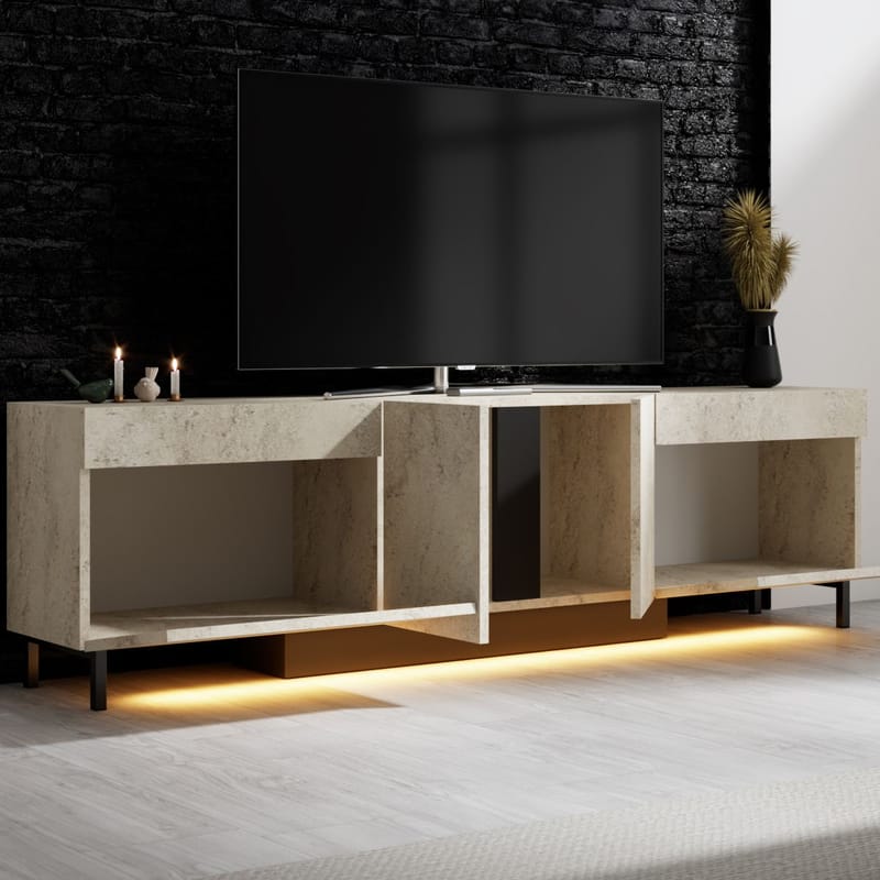 Djarhint TV-bänk 180 cm - Travertin - Möbler - Tv möbel & mediamöbel - TV bänk & mediabänk