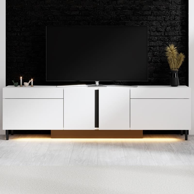 Djarhint TV-bänk 180 cm - Vit - Möbler - Tv möbel & mediamöbel - TV bänk & mediabänk