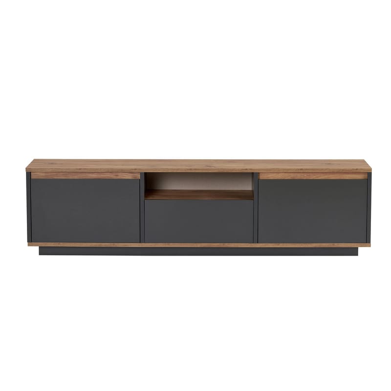 Domar Tv-bänk 160 cm - Antracit, Atlantic pine - Möbler - Tv möbel & mediamöbel - TV bänk & mediabänk
