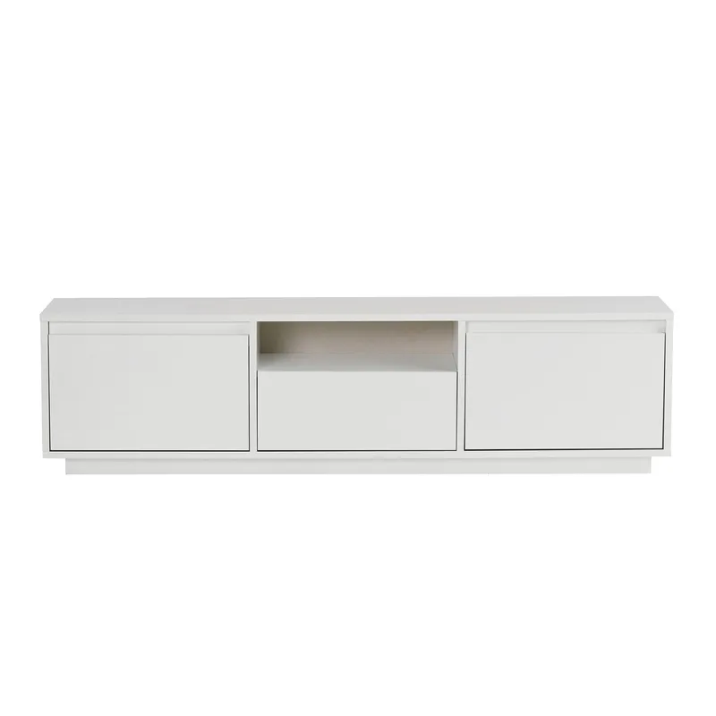 Domar TV-bänk 160 cm med Förvaring - Vit - Möbler - Tv möbel & mediamöbel - TV bänk & mediabänk